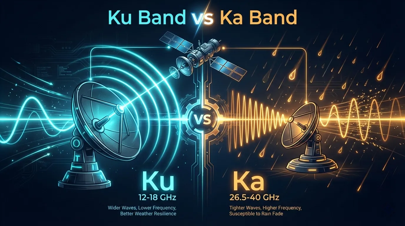 Ku Band vs Ka Band Satelit | Perbandingan Teknis dan Pertimbangan Penerapan Ku Band vs Ka Band Satelit | Perbandingan Teknis dan Pertimbangan Penerapan