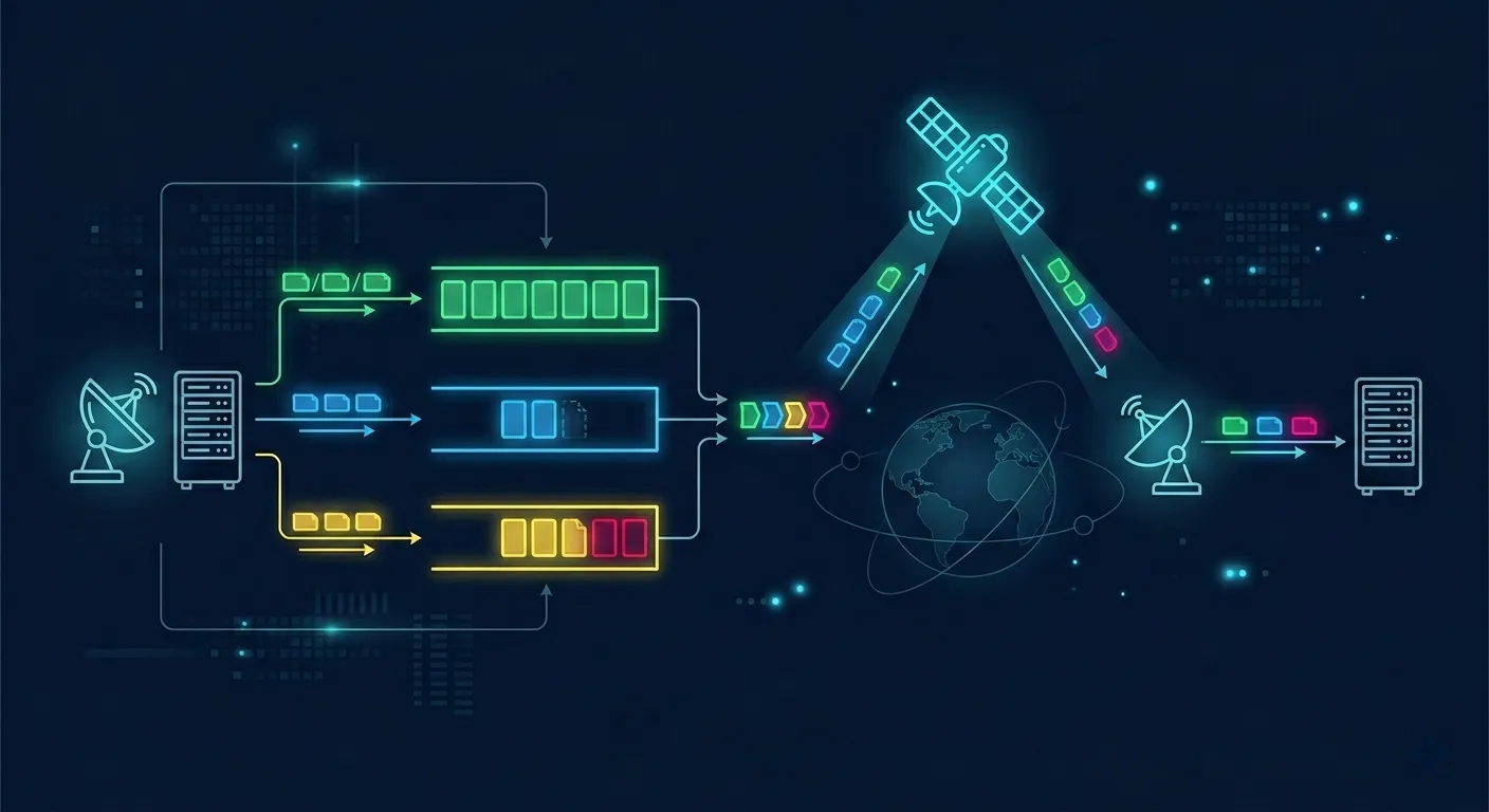جودة الخدمة (QoS) عبر روابط الأقمار الصناعية: تشكيل حركة المرور وزمن الاستجابة وأداء التطبيقات جودة الخدمة (QoS) عبر روابط الأقمار الصناعية: تشكيل حركة المرور وزمن الاستجابة وأداء التطبيقات