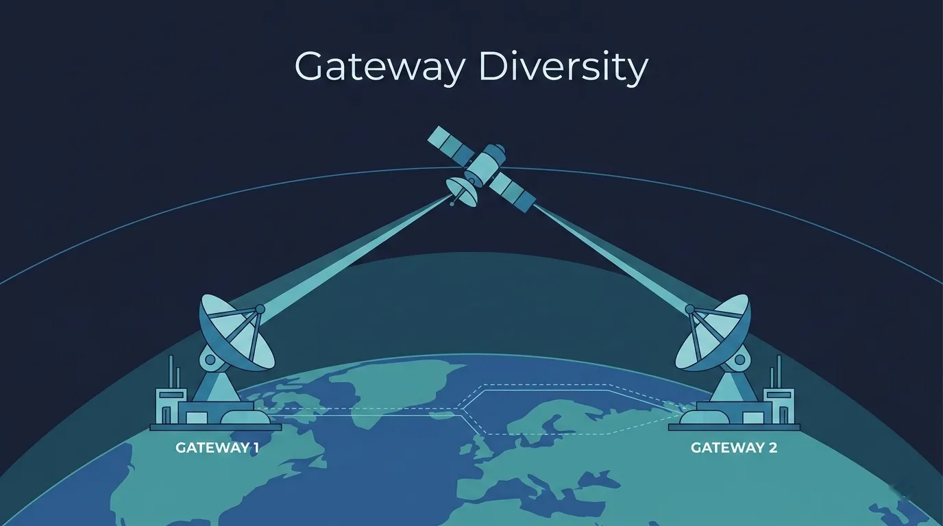 Satellite Gateway Diversity Explained: Improving Availability with Redundant Ground Stations Satellite Gateway Diversity Explained: Improving Availability with Redundant Ground Stations