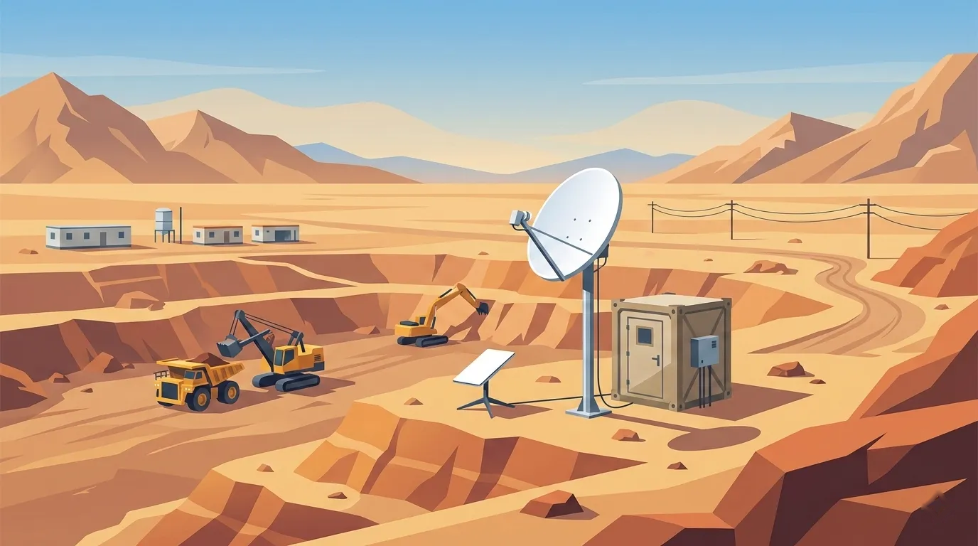 Internet Satelit untuk Pertambangan dan Lokasi Industri Terpencil: VSAT, LEO, dan Desain Jaringan Internet Satelit untuk Pertambangan dan Lokasi Industri Terpencil: VSAT, LEO, dan Desain Jaringan