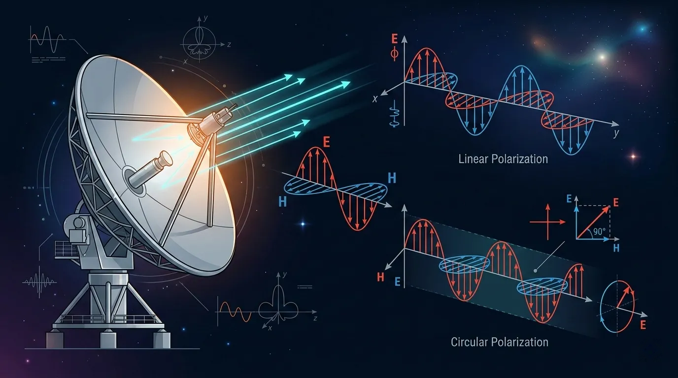 Polarisasi Satelit Dijelaskan: Polarisasi Linear vs Sirkular dalam SATCOM Polarisasi Satelit Dijelaskan: Polarisasi Linear vs Sirkular dalam SATCOM