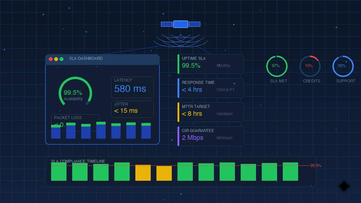 Satellite SLA Explained: How to Evaluate Availability, Latency, and Support Commitments Satellite SLA Explained: How to Evaluate Availability, Latency, and Support Commitments