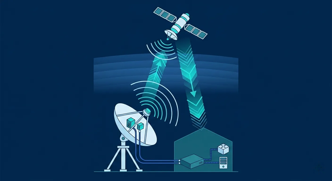 شرح هندسة محطات الاتصالات عبر الأقمار الاصطناعية: الهوائيات والمودمات ومكونات RF